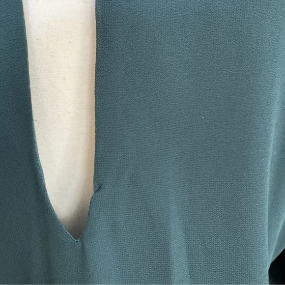 Show Me Your Mumu Chiffon Jocelyn Maxi Dress Deep Jade Size M Boho Bridesmaid - Picture 10 of 10